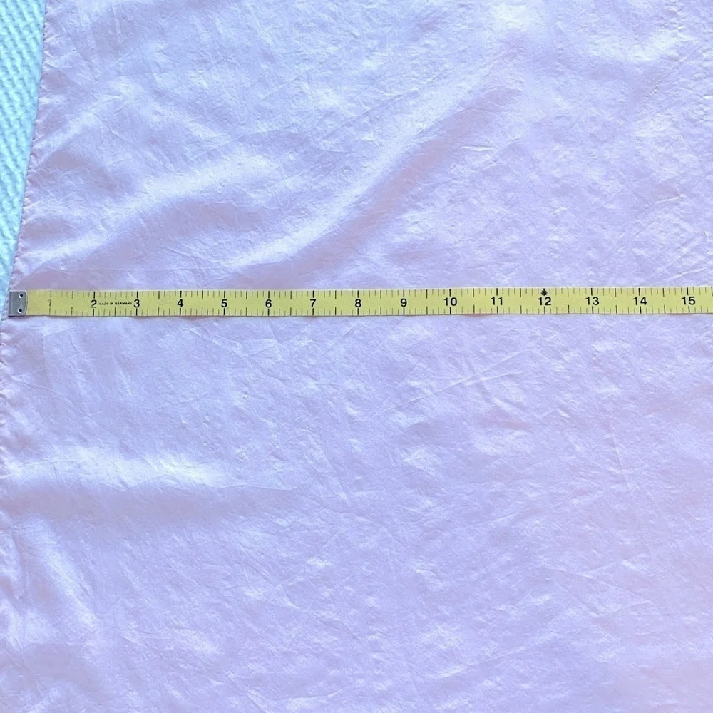 Silk Scarf Powder Pink 33.5” Square Hand Rolled Edge